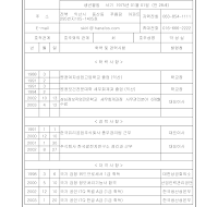 이력서샘플 이력서샘플